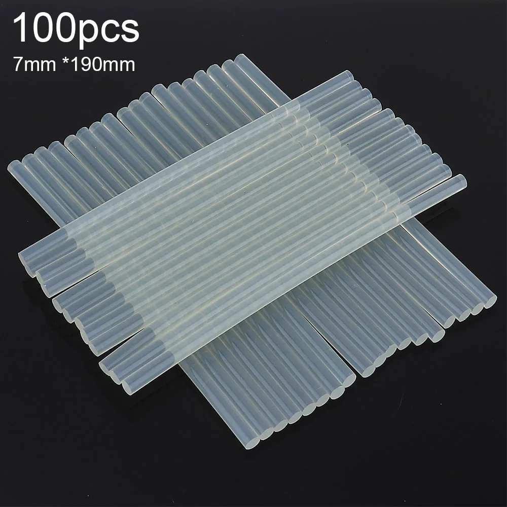 5–100 Stück transparenter Heißklebestift, 7 mm/11 mm, starke Visco-Heim-DIY-Werkzeuge für elektrische Klebepistole, Bastelalbum, Reparatur Image