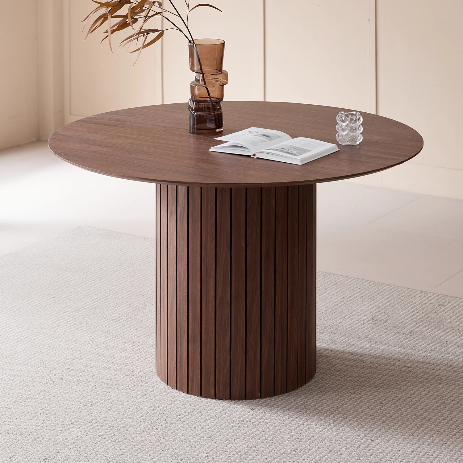 Nordic Runde Tisch Massivholz Esstisch Organizer Bibliothek Zentrum Abgerundete Tisch Balkon Wohnzimmer Esstische Home Möbel