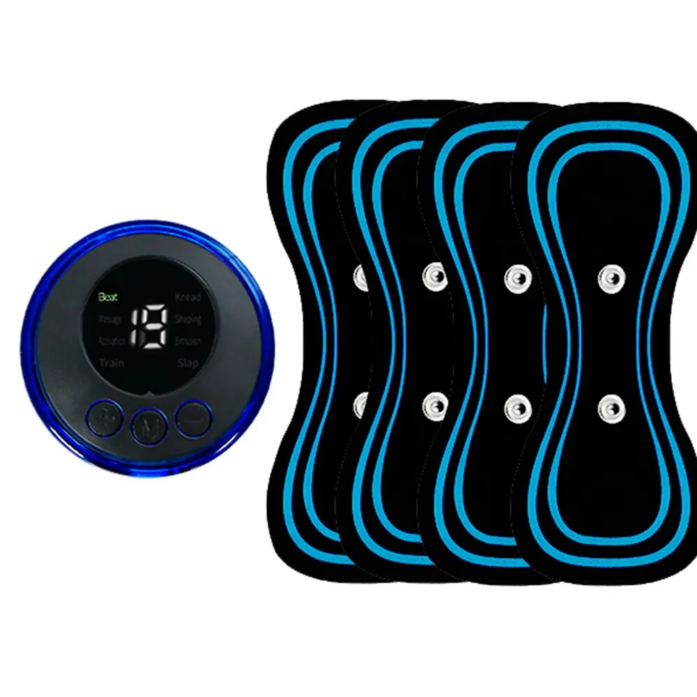 2/3/4 Stück intelligentes elektrisches Nackenmassagegerät-Set, Zervikale Patch, 8 Modi, 19 Stufen Intensität, Heimgebrauch, Massagegeräte zur Linderung von Müdigkeit Image