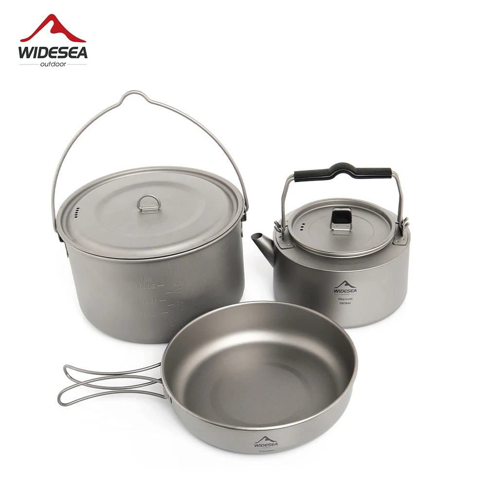 Widesea Camping Titan Geschirr Set Kochgeschirr Tourismus Kessel Outdoor Kochtopf Picknick Küche Wandern Trekking Ausrüstung Image