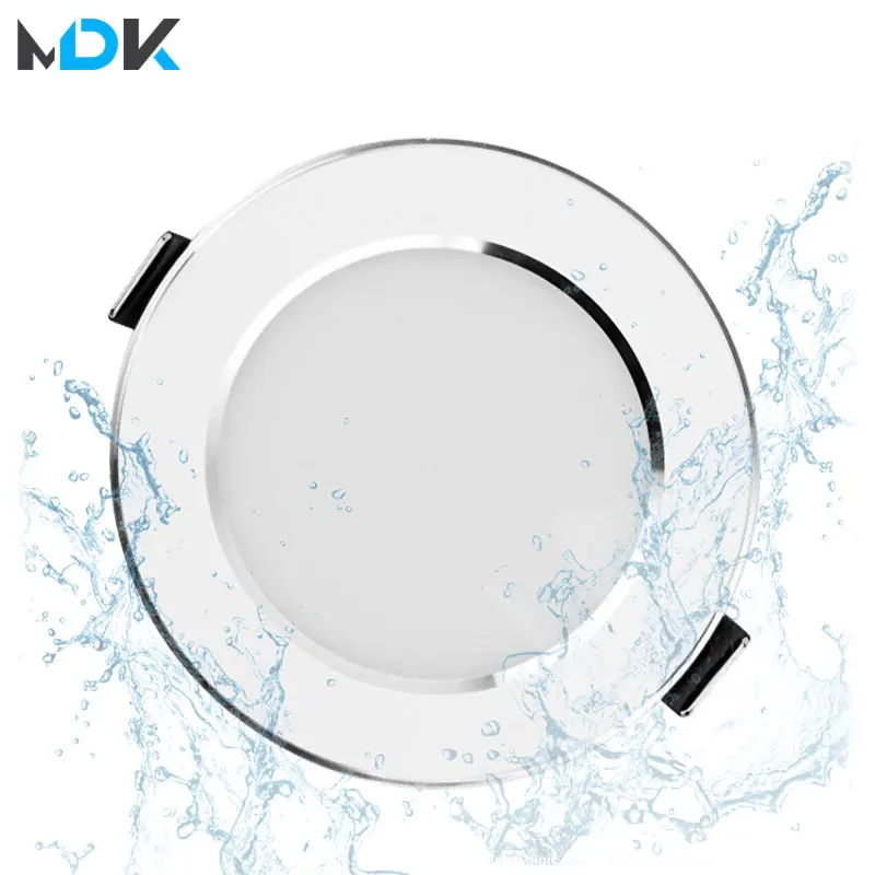 LED-Downlight, wasserdicht, 5 W, 7 W, 9 W, 12 W, 15 W, dimmbare Deckenleuchten, Einbauleuchte, Spotlicht, AC220 V, 230 V, für Badezimmer, Innenbeleuchtung