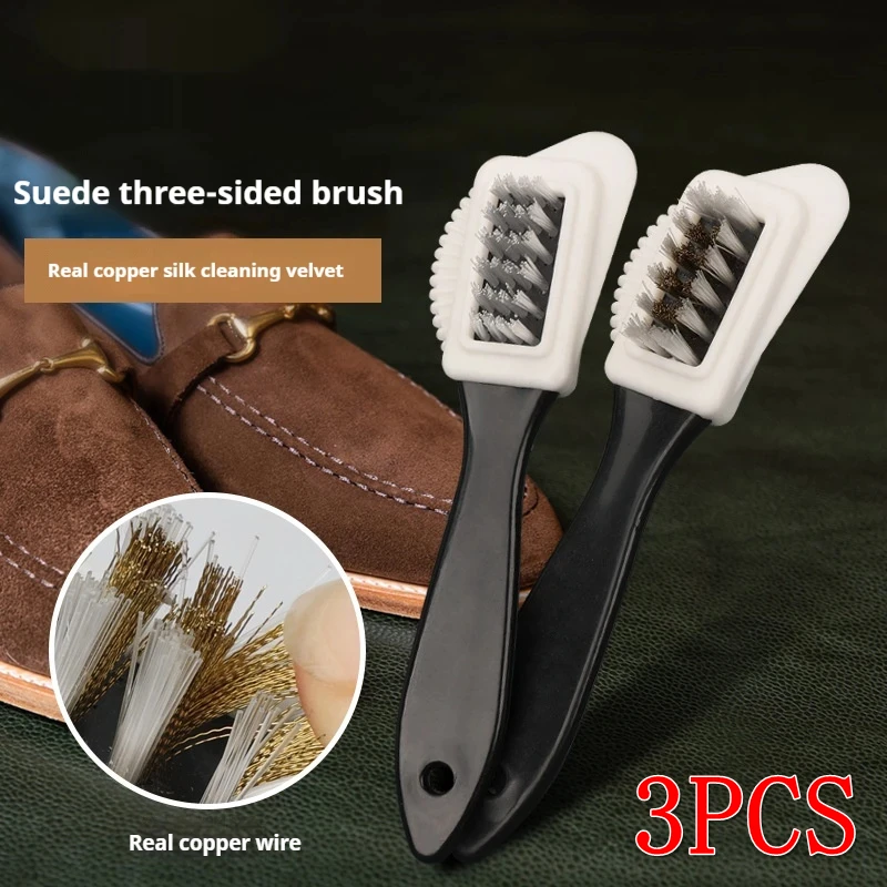 1/2/3 stücke Nubuk Schuhe Schuh Pinsel Wildleder Schuhe Messing Draht Schuhe Reiniger Schaum Schuh Pinsel Schnee Stiefel schuh Reiniger Schuh Zubehör