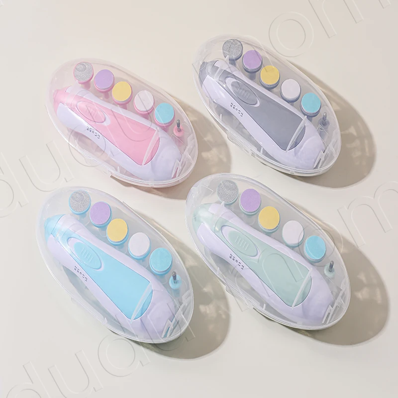 Multifunktionales Elektrisches Baby-Nagelschneider-Set Maniküre-Werkzeug Baby-Pflege Nagelknipser Baby-Nagelfeile Zehen- und Fingernagel-Trimmer Image