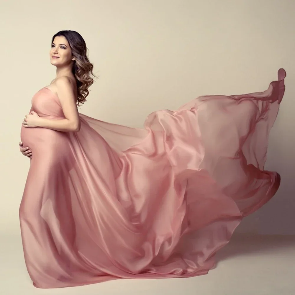 Weicher Chiffon-Stoff, Umstandsfotografie-Requisiten, Kleid, Studio, Schießzubehör, transparenter Tüll, einfacher Modellierstoff Image