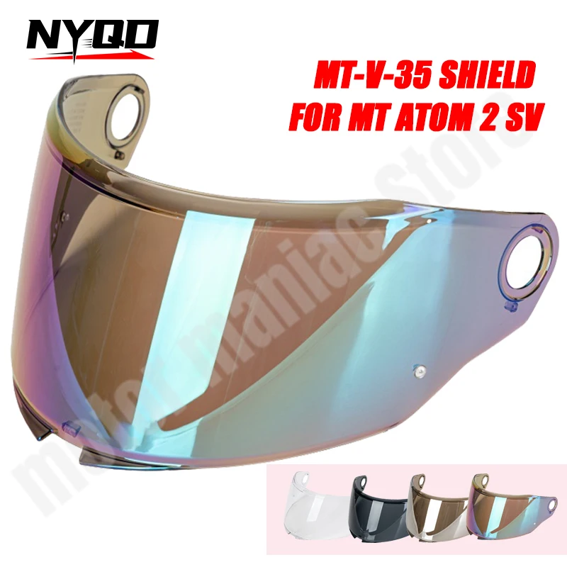 MT-V-35 Helmvisier für MT ATOM 2 SV Anti-UV Staubdichte Helmlinse Helmzubehör Sonnenbrille Image