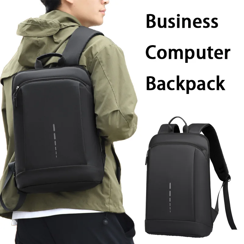 Wasserdichter Herrenrucksack, ultraleichter Herrenrucksack, stilvoller Herrenrucksack, 15,6-Zoll-Laptop-Rucksack