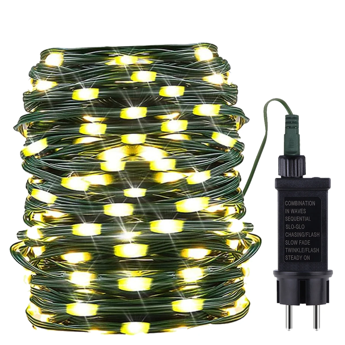 Weihnachtsbeleuchtung für den Außenbereich, Garten, 800 LEDs, wasserdicht, Lederdraht, Lichterkette für Heimdekoration, Guirnalda Luces LED Image