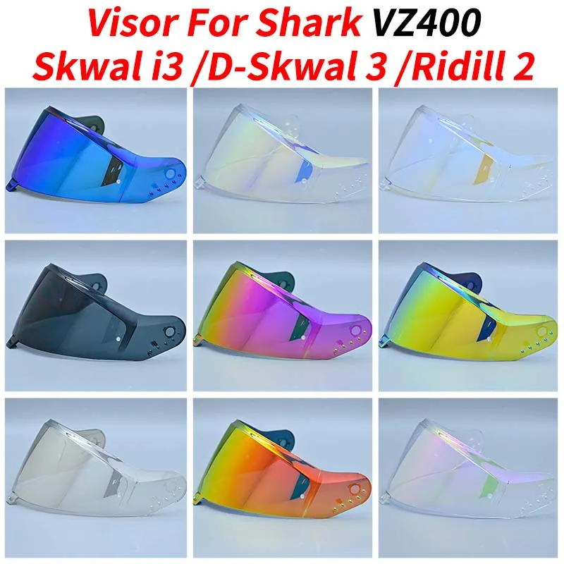 Für Shark Skwal i3 D-Skwal 3 Ridill 2 VZ400 Motorrad Helm Visiere Schild Objektiv Bunte Windschutzscheibe Motorrad Zubehör Image
