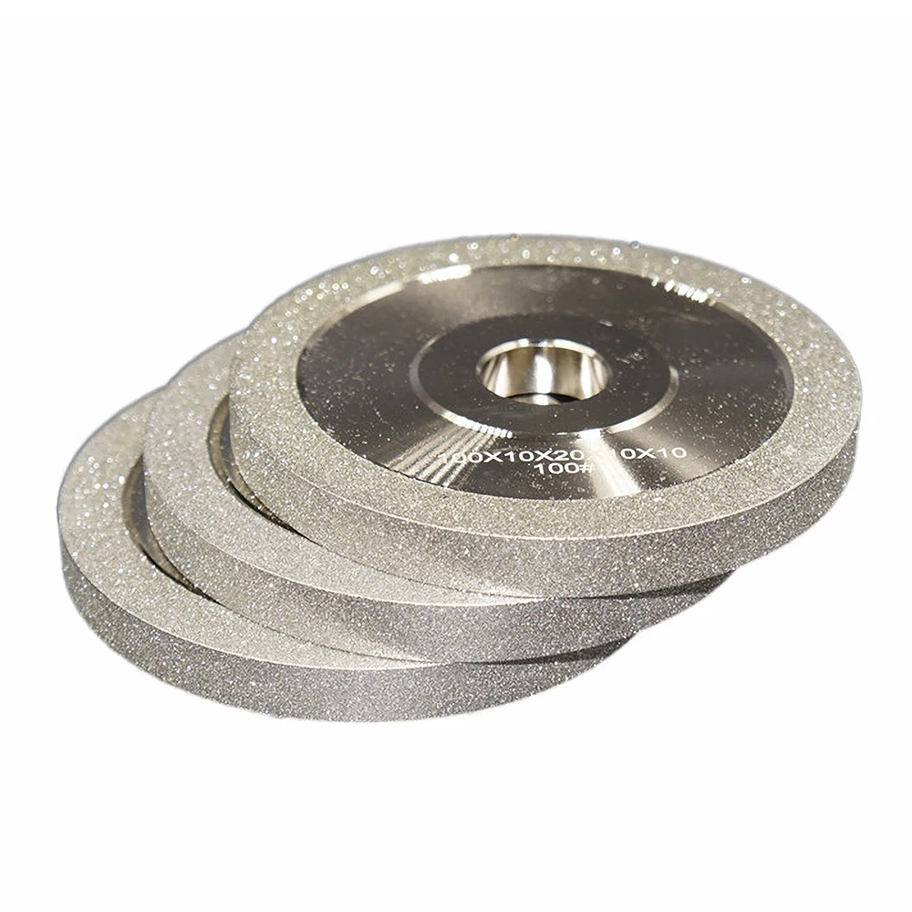 Diamant-Schleifscheibe mit 100 mm Durchmesser, Keramik-Wolframstahl-Fräser, spezielles Schärfwerkzeug, Legierung, paralleles Schmirgelrad Image
