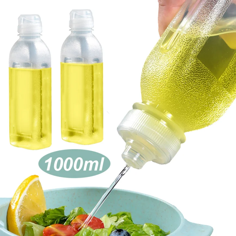 1000 ml Squeeze Gewürz Flaschen Screaming Oil Control Flasche Hohe Temperatur Öl Widerstand Soja Multifunktions Sauce Öl Flasche Image
