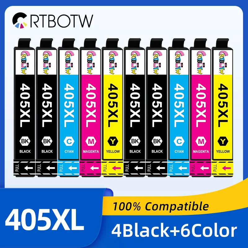 405XL 405 XL Tintenpatrone kompatibel für Epson Workforce WF-7310 WF-7830 WF-7835 WF-7840 WorkForce Pro WF-4830 WF-3820 Drucker Image