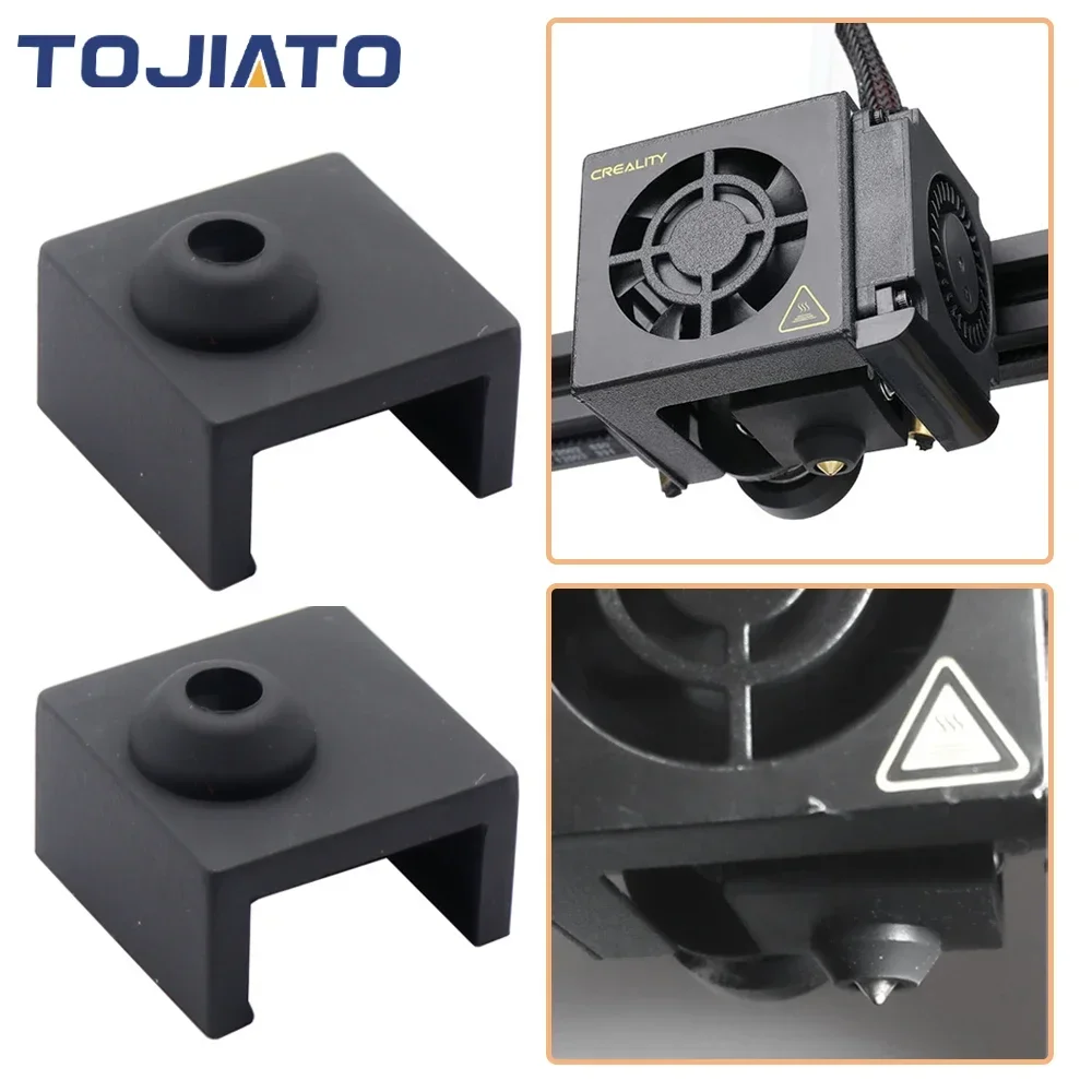 1–20 Stück 3D-Drucker Hotend Silikon-Sockenhülle Heizblock Silikonhülle für Ender 3/Ender 3 V2/Ender 5 Pro/CR-10 MK7 MK8 Image