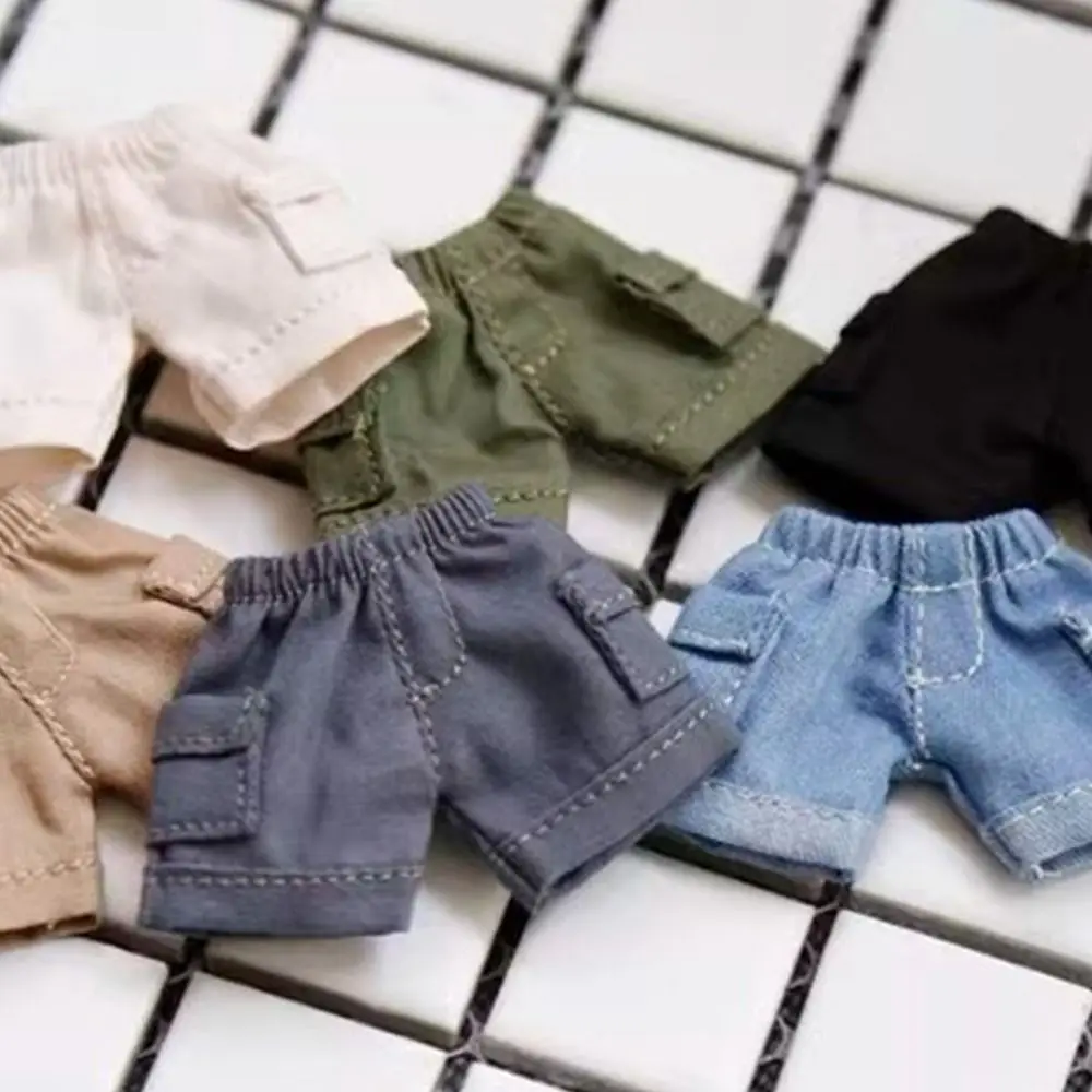 Puppen-Taschenshorts für 1/11 OB11 Puppen, Jeans-Shorts-Outfits, Puppenkleidung für 1/12 BJD Puppen, Freizeitkleidung, Spielzeugpuppen-Zubehör
