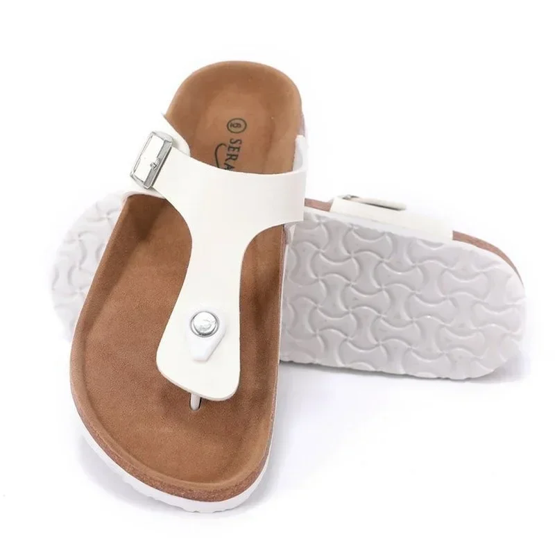 2023 sommer Frauen Kork Hausschuhe Outdoor-Flip-Flops Sandalen Hausschuhe Frauen Paar Strand Sandalen für Frauen Schuhe für Frauen