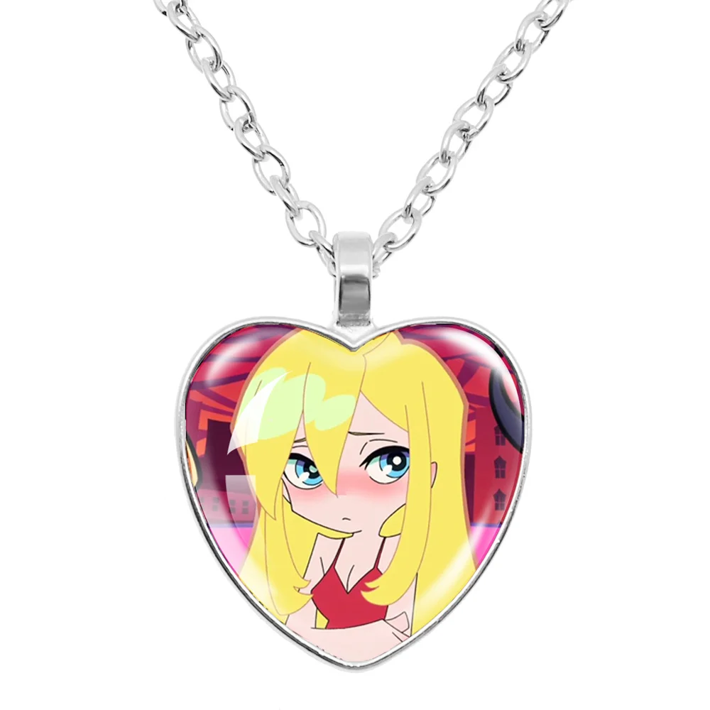 Anime Höschen & Strümpfe mit Strumpfgürtel Herz Anhänger Halsketten Cartoon Charakter Höschen Strumpf Charms Schmuck Cosplay Fans Geschenk Image