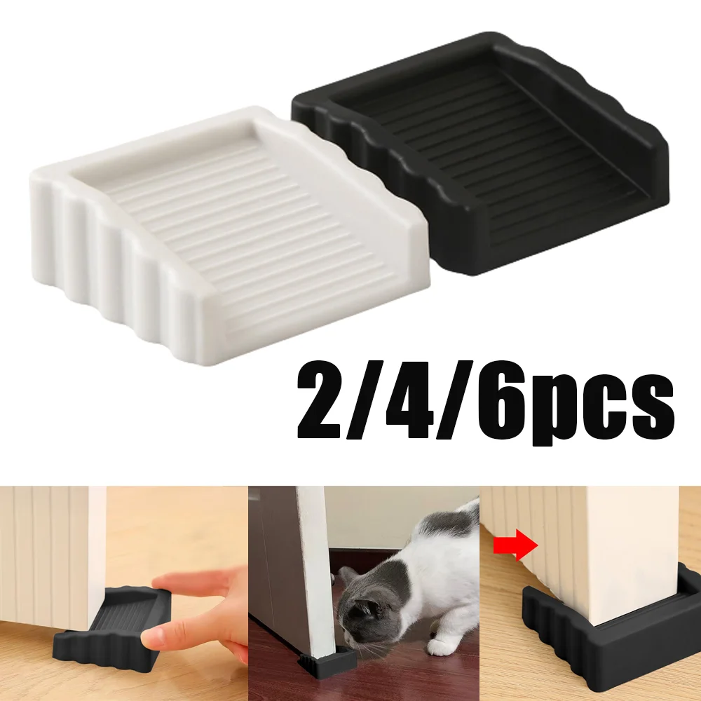 Kreativer winddichter Türstopper, Holzboden, Türstopper, rutschfest, robust, Gummitür, Wandschutz, Set für Teppich, Fliesen, Holz