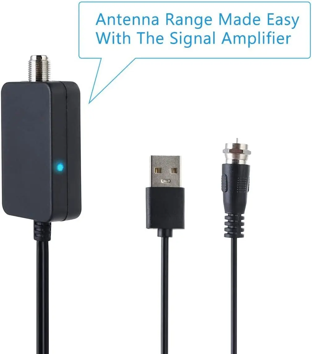 36dB Signalverstärker Antennen-Booster Tuner 200 Meilen Digitale Innen-HDTV-Antenne Satellitenempfänger TV-Antenne für DVB-T DVB-T2 Image