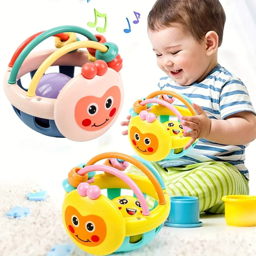 Baby Weiche Zahnen Spielzeug Neugeborenen Frühe Pädagogische Sensorischen Beißring Rassel Touch Hand Greifen Ball Entwickeln Infant Ball Spiel Spielzeug Image
