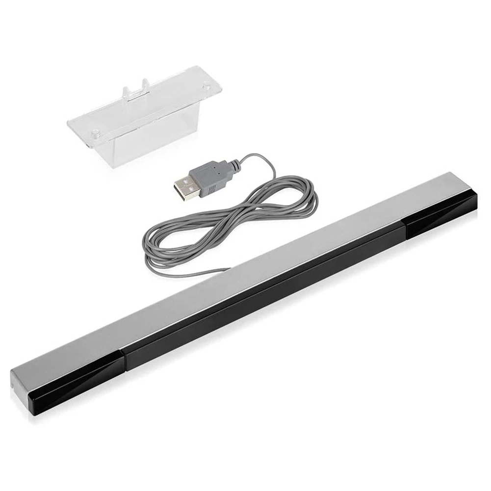 Für wii wiiu game sensor bar mit verlängerung kabel usb infrarot verdrahtet fern bewegungs sensor empfänger ir signal ray für nintendo wil Image