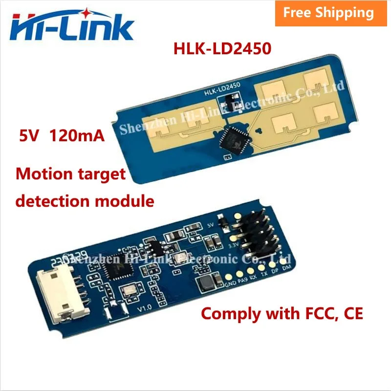 24G HLK-LD2450 MM Welle Menschlichen Körper Motion Tracking Flugbahn Radar Sensor Modul Smart Home Sensing Entfernung 8M Image