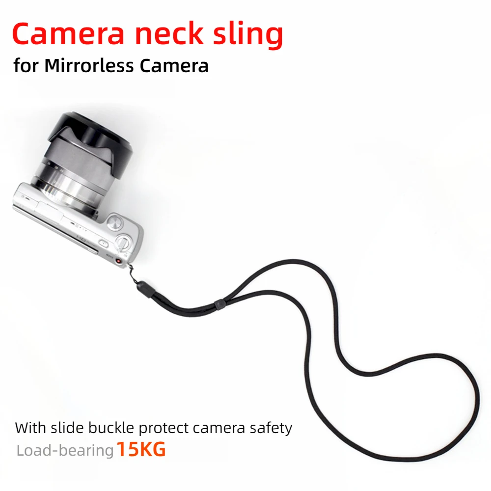 15 kg Kamera-Umhängeband Sling Anti-Fall-Seil für Ricoh GR2 GR3 GR3x Sony ZV1 Canon G7X G7X2 DJI Fuji SLR Micro Single Zubehör Image