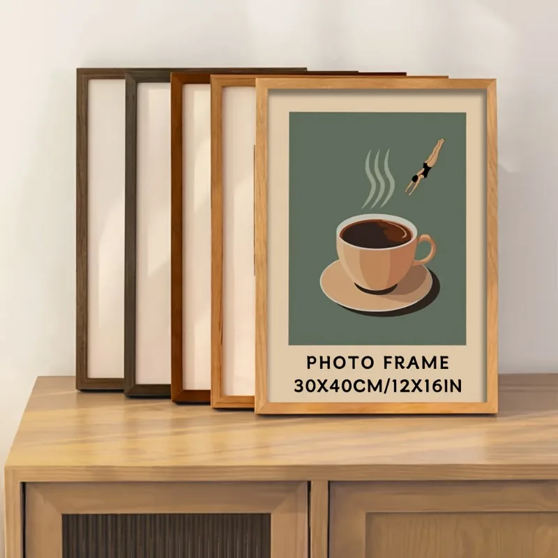 2 Stück Holz-Fotorahmen 30 x 40 cm 21 x 30 cm 15 x 20 cm Vintage-Wandrahmen für Galerie, Wohnzimmer, Schlafzimmer, Küche, Wanddekoration Image