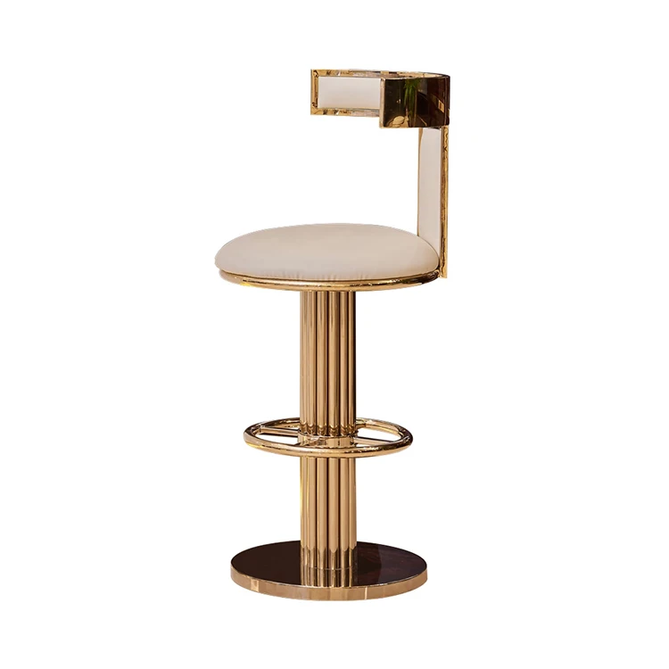 # Küchen-Hochstühle Edelstahl Hohe Barhocker Stahlrahmen Goldene Thekenhöhe Barhocker Modern