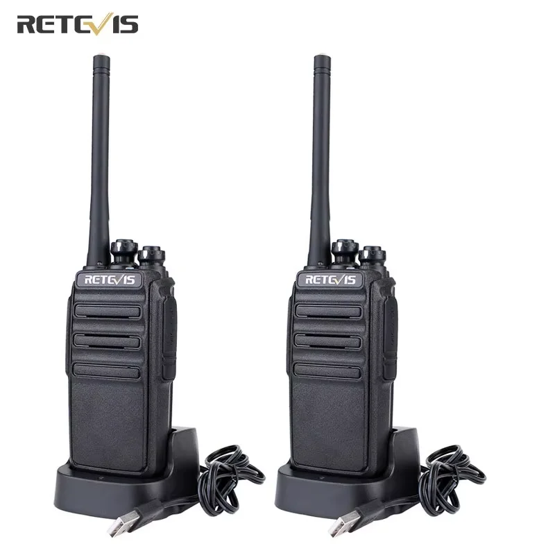 Retevis walkie talkie 2 pcs rt24 pmr 446 wiederauf ladbare profession elle talkie walkie langstrecken h777s bidirektion ale funk kommunikation frs Image