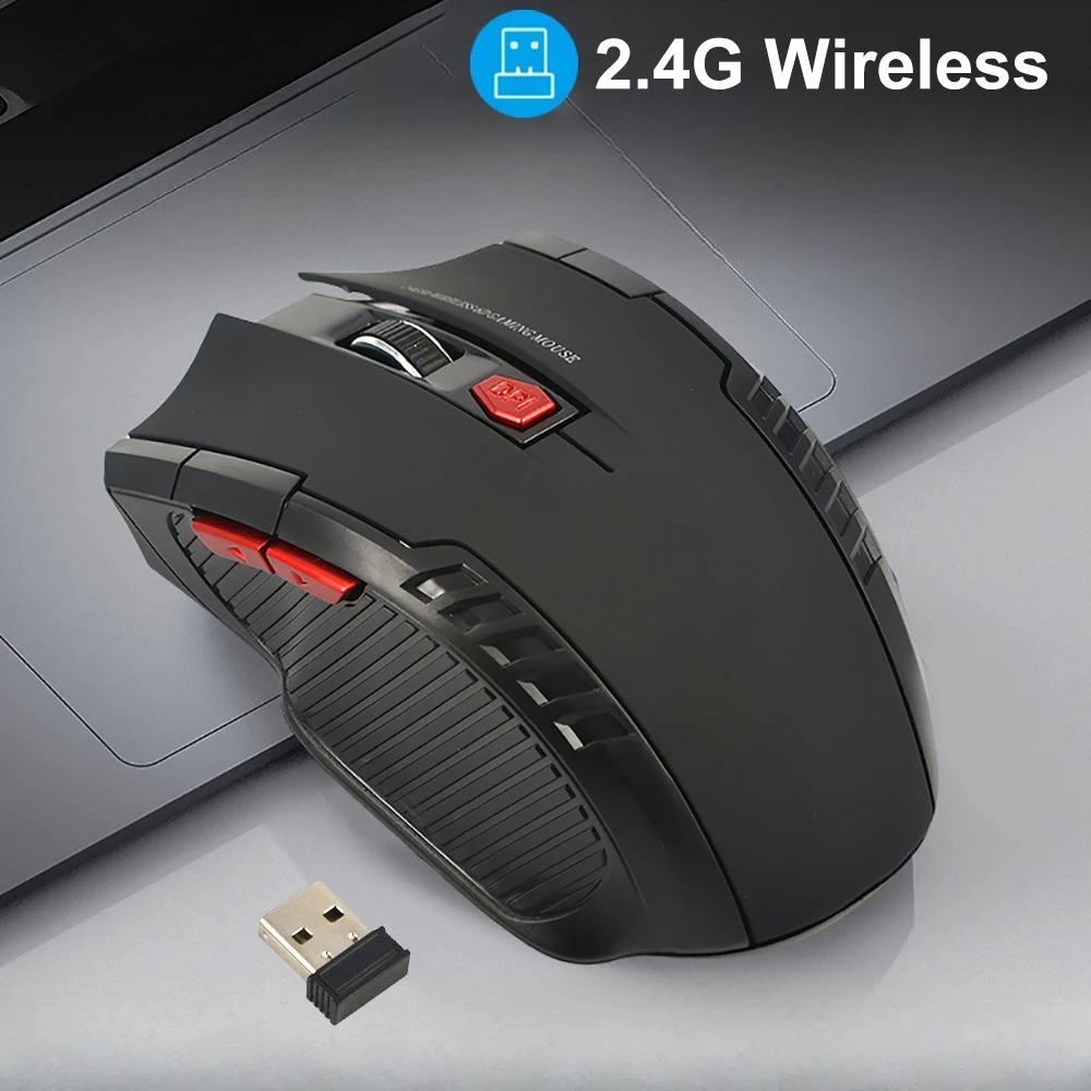 Mini Maus 2,4G Wireless USB Empfänger 1600DPI Optische Drahtlose Mäuse Professionelle USB Rechts Scroll Mäuse für Laptop PC Gamer Image