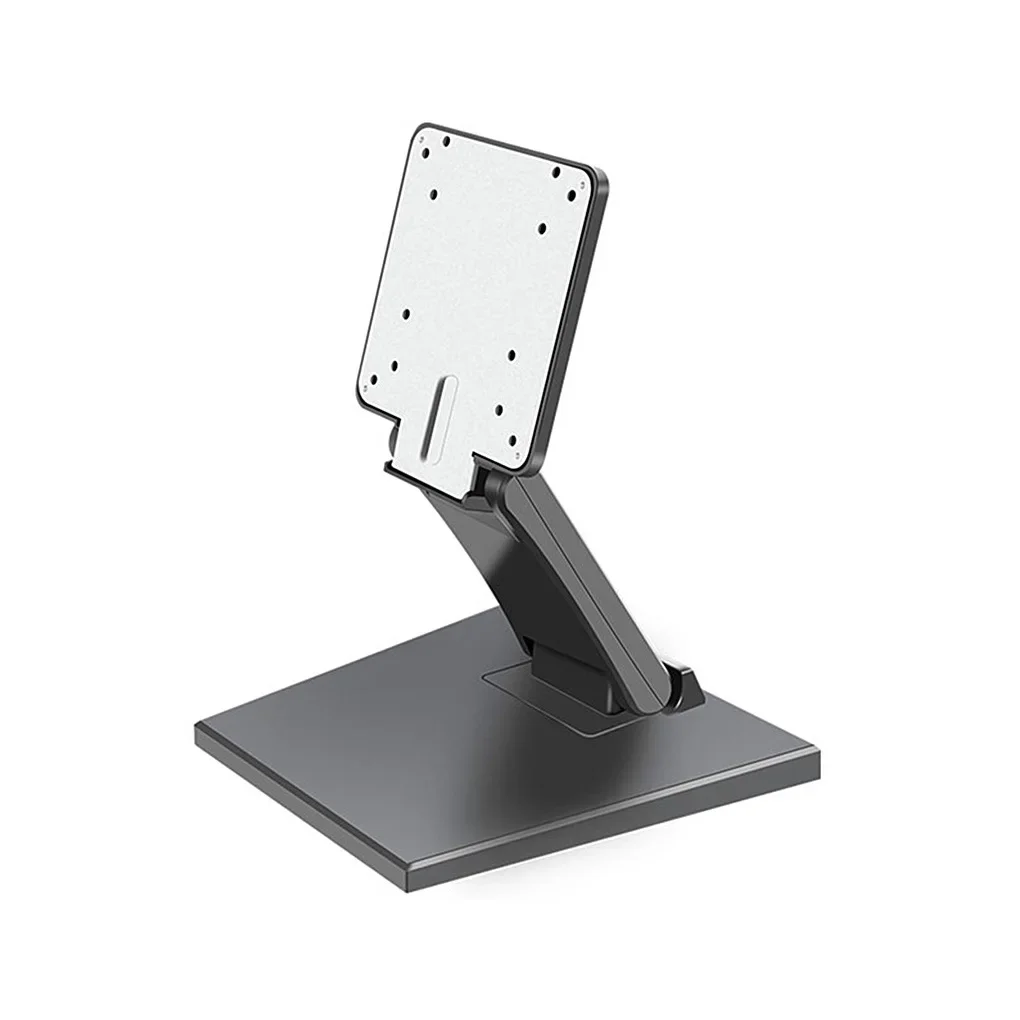 Faltbare Computer-Monitor-Ständerhalterung, VESA-Desktop-Regal, PC-LCD, vertikale Halterung, aufrechter Aufhänger, 75 x 75 mm, Unterstützung für 17–24 Zoll Image