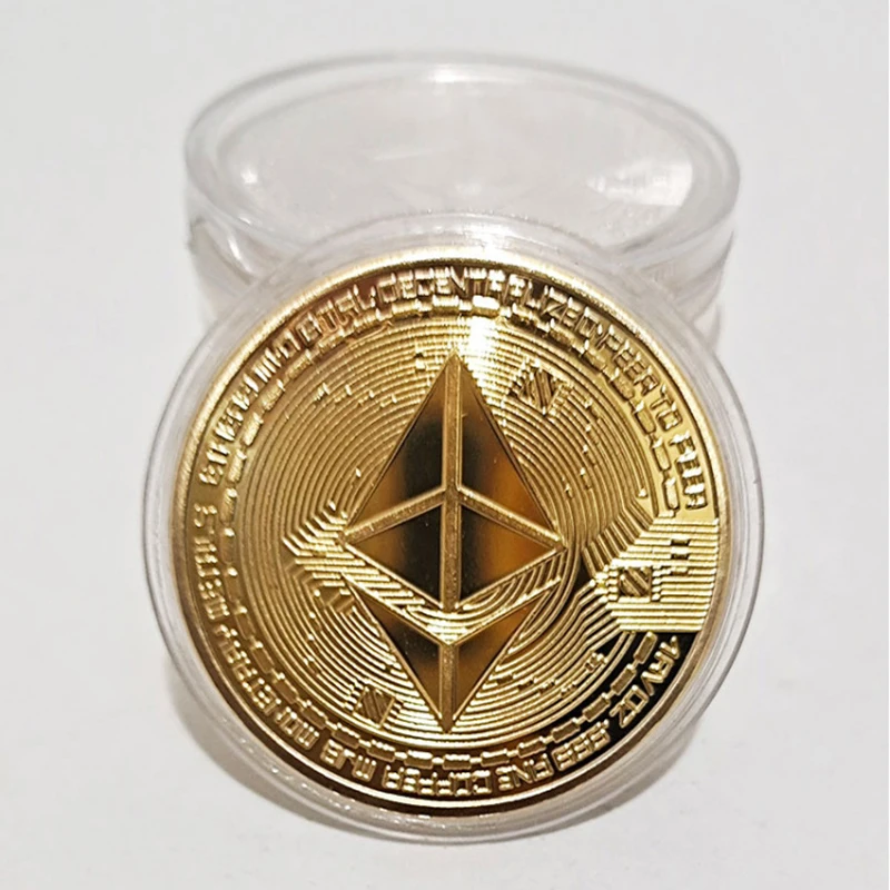 Kreative Ethereum-Münze Ethereum-Kunstkollektion, physikalische Gedenkmünze Image