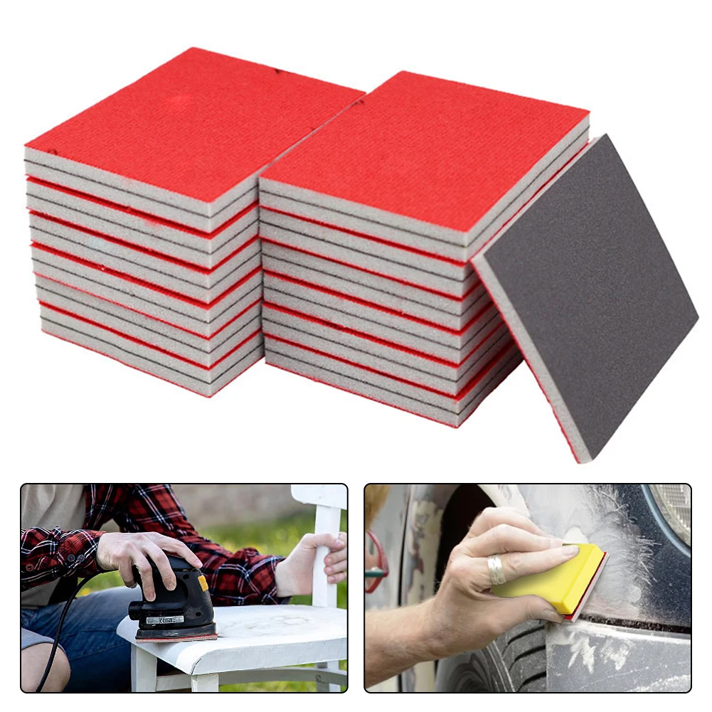 20-teiliges Schleifschwamm-Pad-Set, Körnung 400, 600, 800, flexibles Schleifpad zum Polieren von Schleifwerkzeugen Image