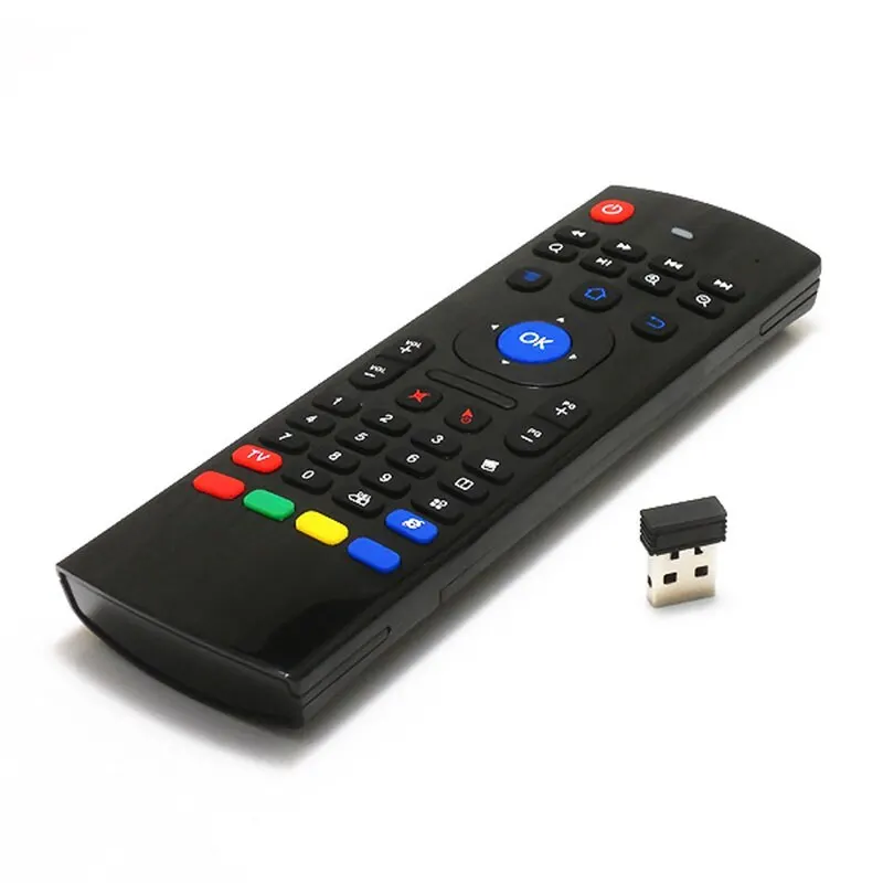 MX3 Air Mouse Mini-Tastatur, kabellose Fernbedienung, 2,4 G, multifunktionale Fliegenmaus mit Infrarot-Lernen für Android Smart TV Box Image