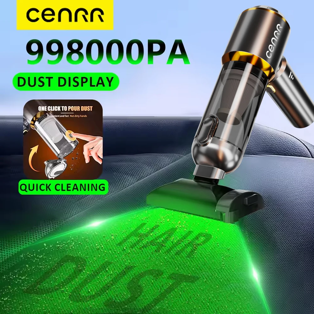 CENRR 998000 PA Auto-Staubsauger, Mini, kabellos, leistungsstark, tragbar, Auto-Staubsauger für Zuhause, Handgebläse, Autoreiniger Image