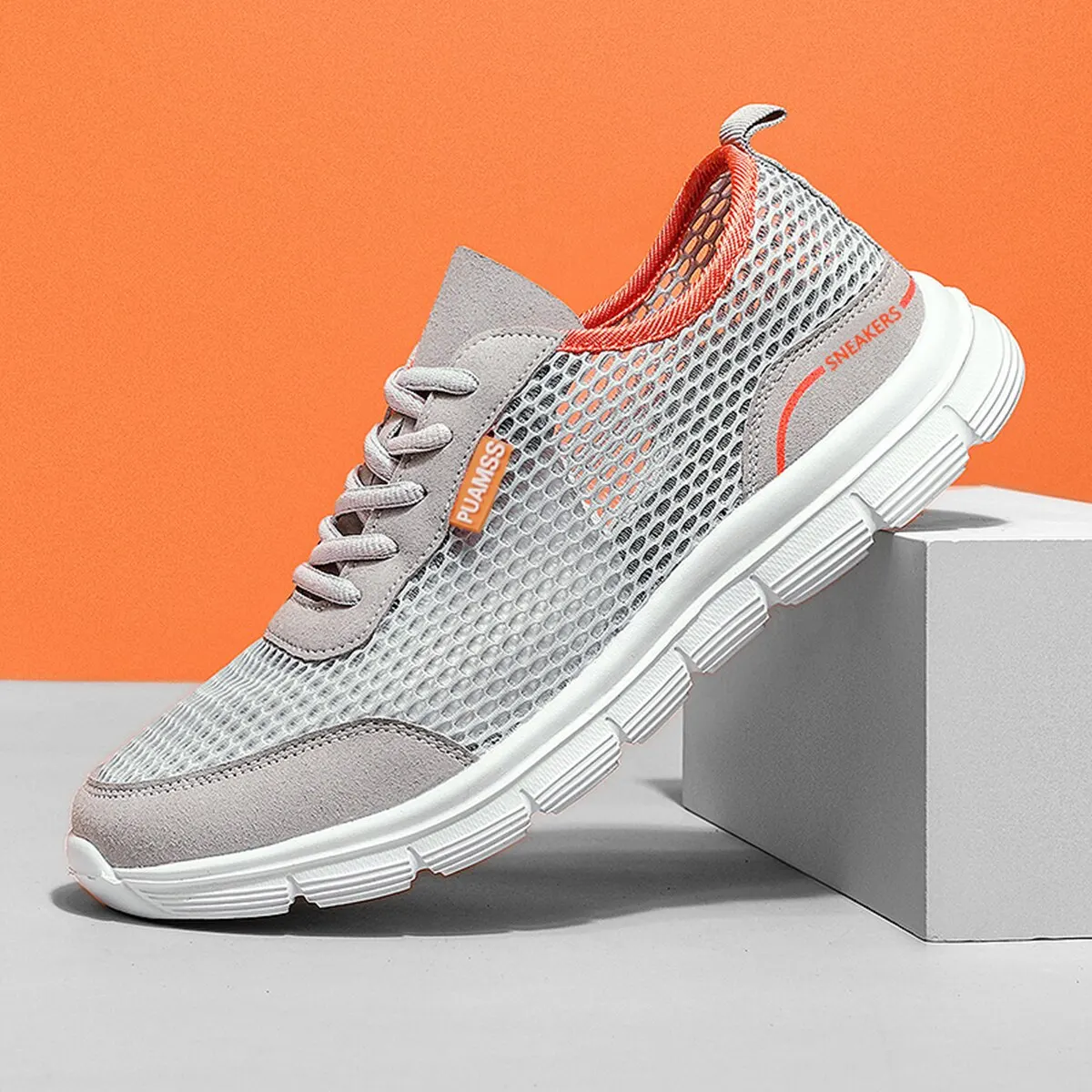 Herren Sneakers Sommer Mesh Laufschuhe leichte und atmungsaktive Sneakers für Herren Image
