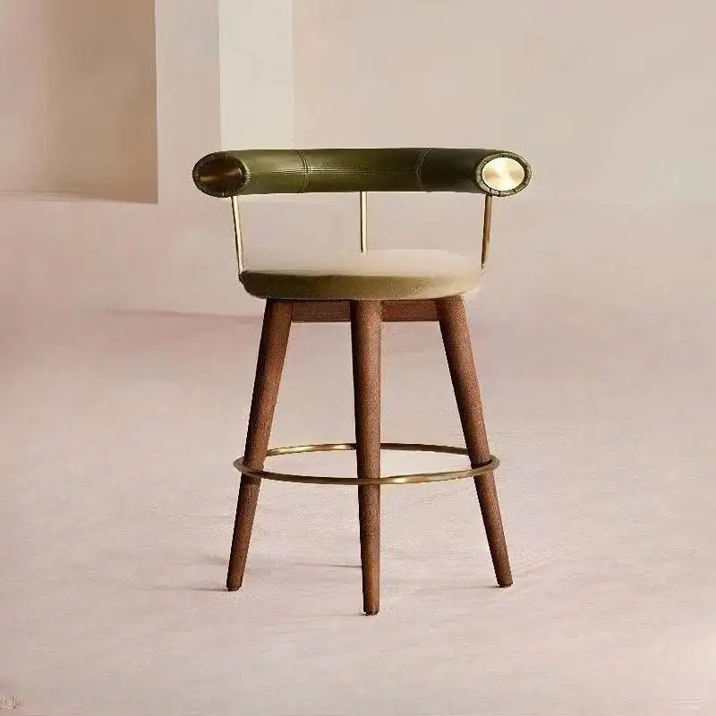 Vintage minimalistischer Barstuhl, rustikales Holz, ergonomischer moderner Barstuhl, Cafés, Barhocker, faltbar, Sillas Para Eventos, Möbel