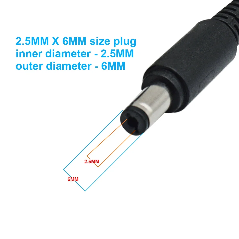 Neue DC12V Power Verlängerung Kabel Stecker Auf Buchse 2,5*6mm Stecker Für CCTV Sicherheit Kamera Sicherheit Schwarz 5M 10m 15m Power kabel Image