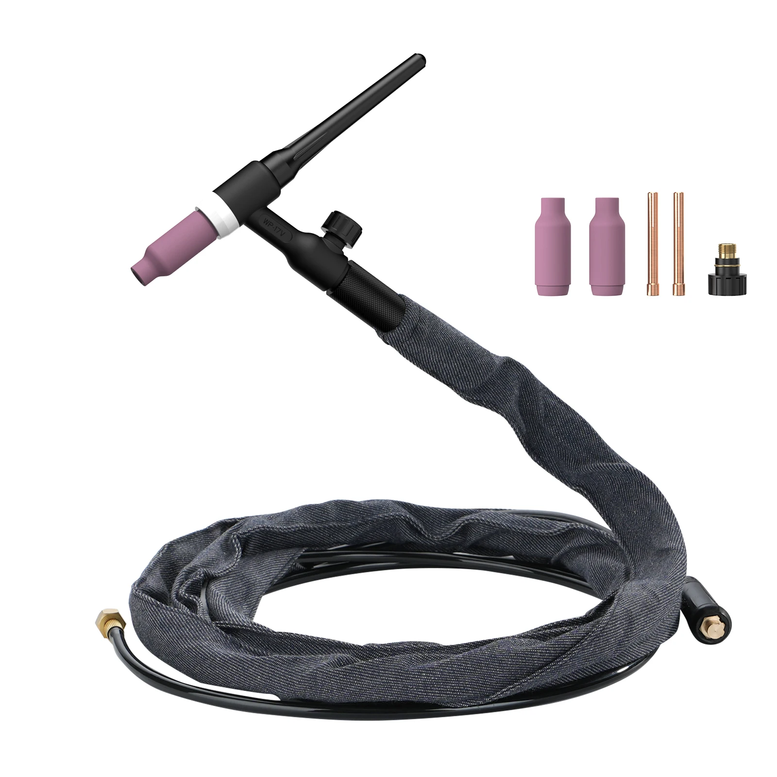 Viladepot WIG-Schweißbrenner WP17V Argon-Lift-WIG-Brenner mit 10–25 mm2 Schnellkupplung 3 m Kabel für Schweißgeräte Image