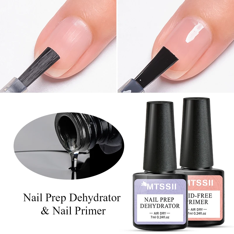 Mtssii 7 ml Nail-Primer Prep Dehydrator Gel Nagellack Keine Notwendigkeit von UV-LED-Lampensockel Top Coat Nail Art Lack Maniküre Image