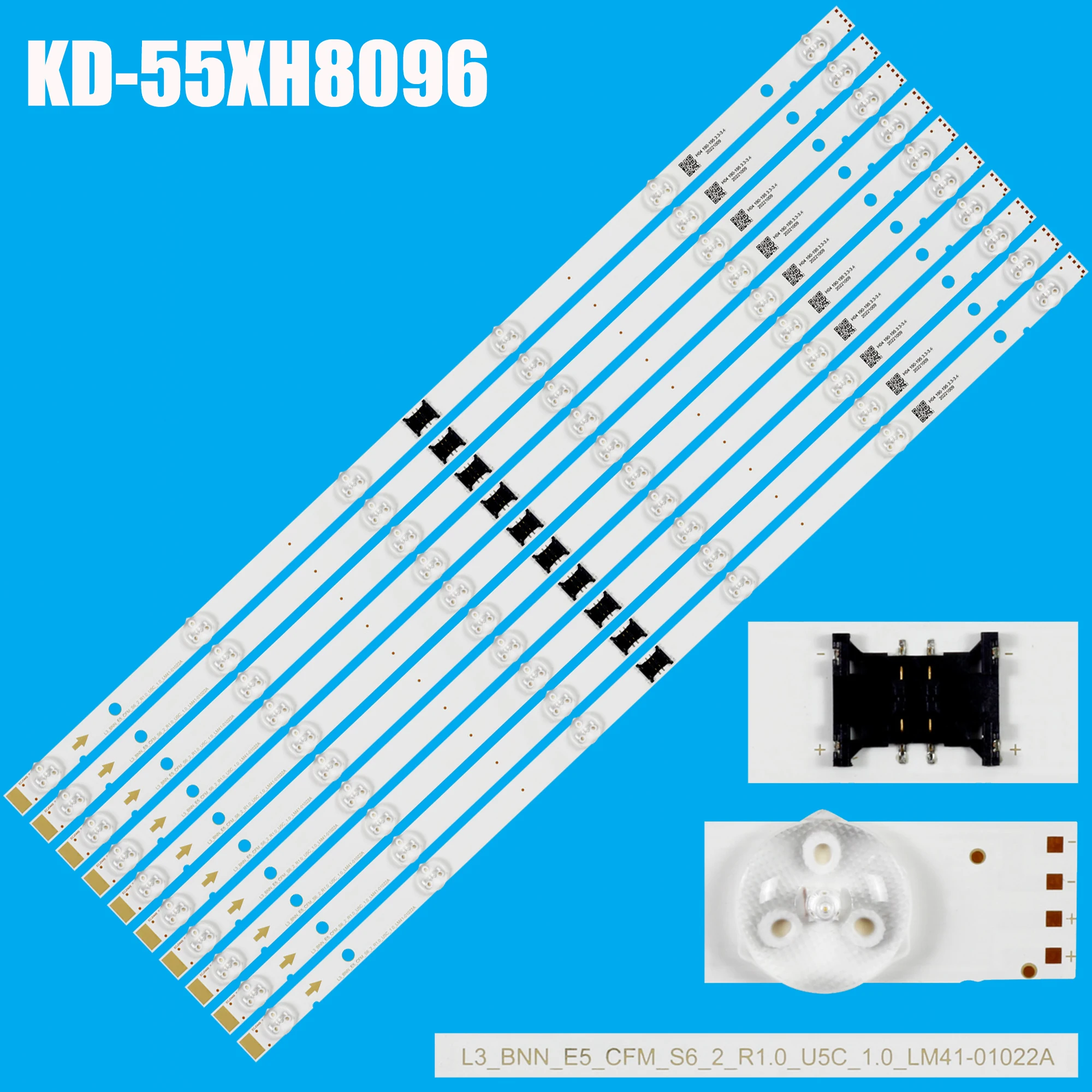 LED-Hintergrund beleuchtung Streifen für LM41-01056A LM41-01022A I-5500SY80062-VC KD-55XH8096 KD-55XH8077 XBR-55X800H Image