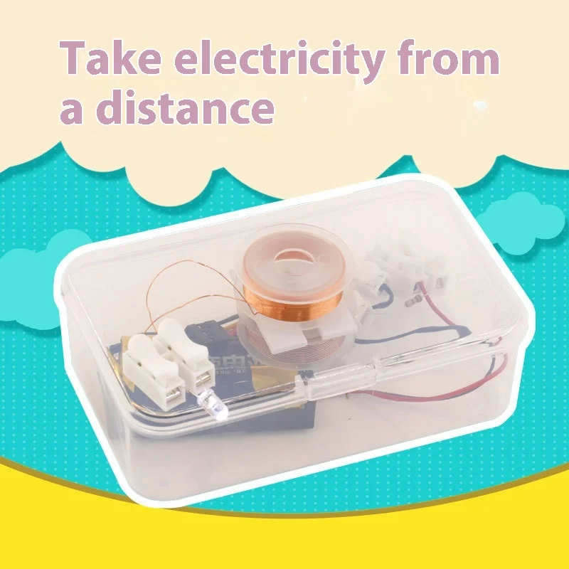 Elektromagnetisches Experiment mit Raumscheiding und Stromextraktion, DIY-Technologie, Grundschule, elektrische Wissenschaft Image