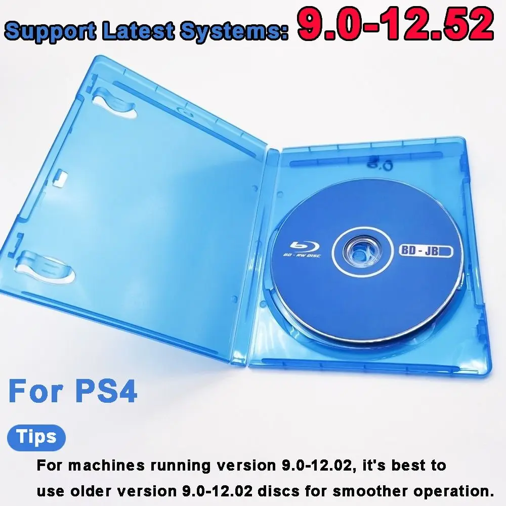 Für Firmware 9.0-12.52 BD-JB Disc Kein PC erforderlich 1 Click Boot JB Disk Tool Homebrew Play Backup Games Mod Tool für PS4 Image