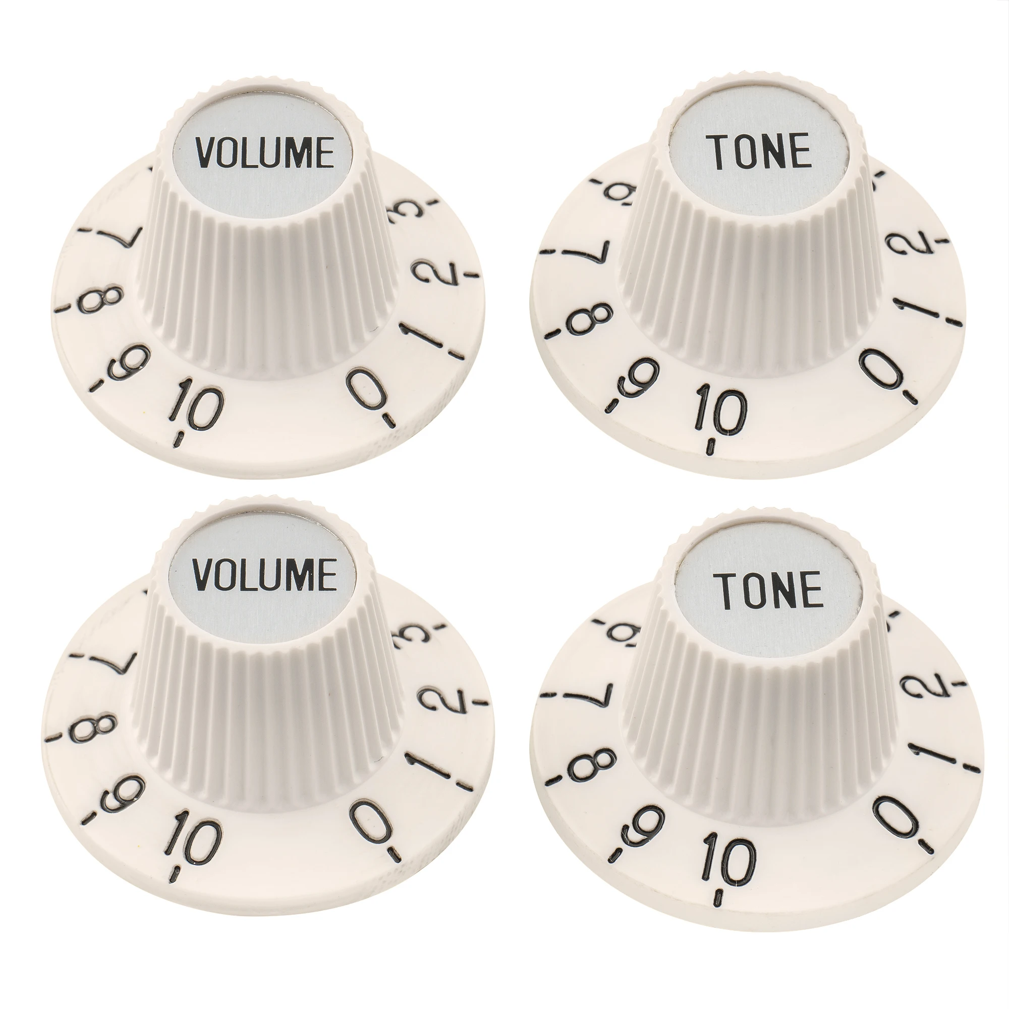 Musiclily Pro Fine 24 Splines Witch Top Hat Knöpfe 2-Ton-2 Lautstärkeregler für E-Gitarre Bass Verstärker Effektpedal Image