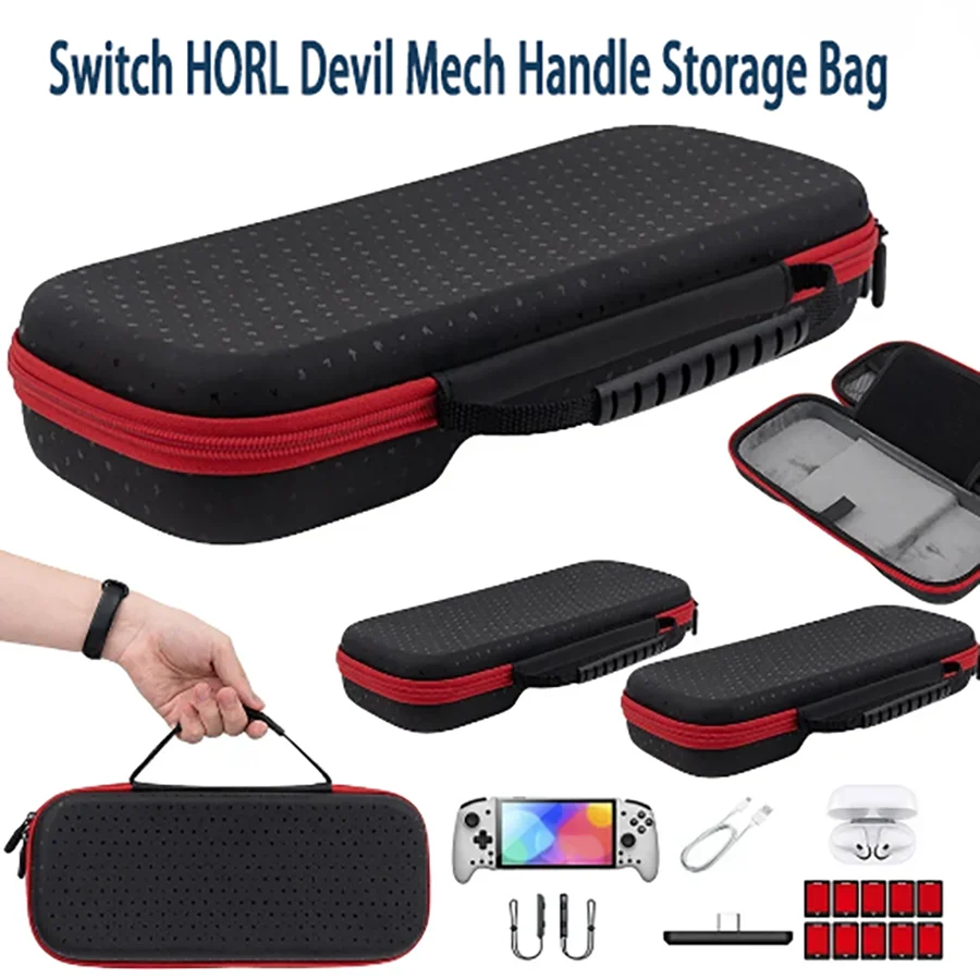 Für Schalter Hori Split Pad Pro Controller Tragetasche Lagerung Tasche Gamepad Schutz Box Reisetasche Spiel Karte Slot Image