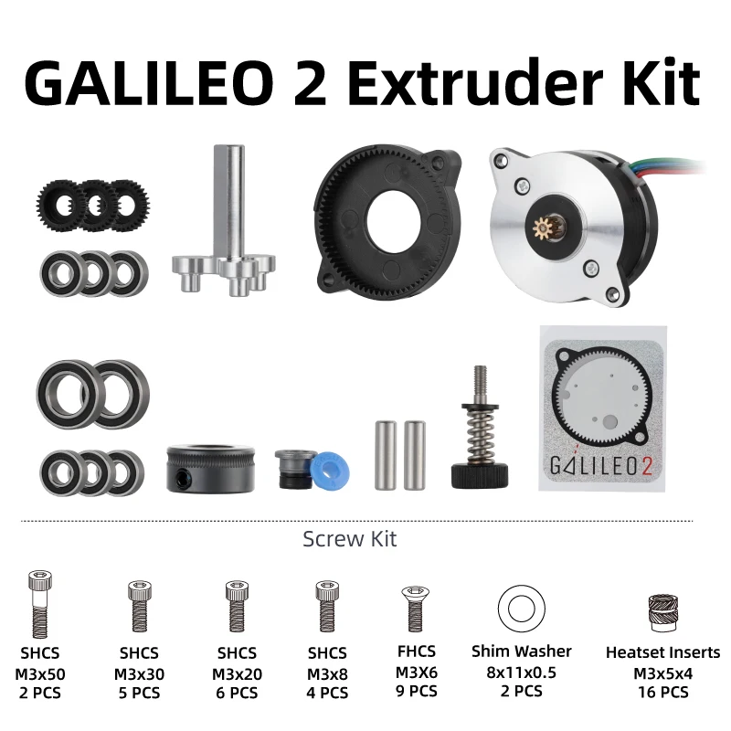 Milde voron galileo 2 kits von ldo g2e für extruder/z-antriebs motor für voron v2 und mikron 3d drucker stealth burner tool head