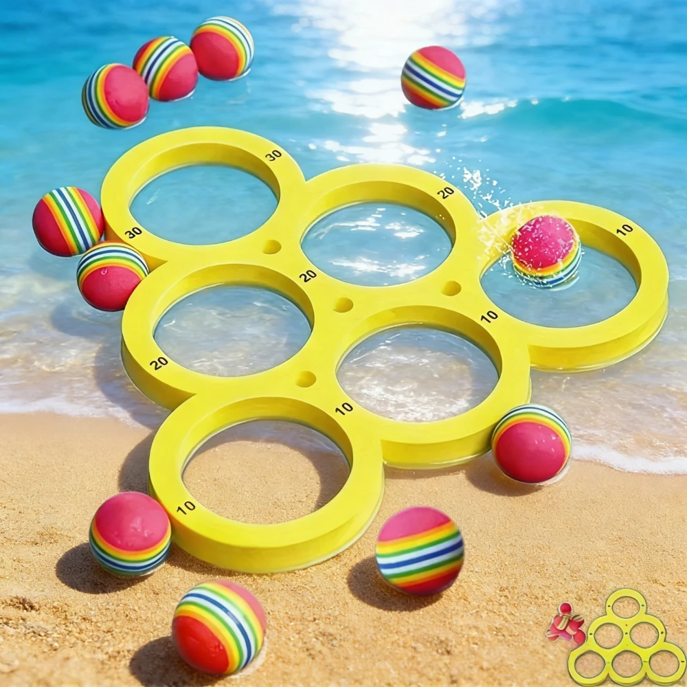Pool-Spielzeug Spaßiger Wassersport Schwimmendes Poolspielzeug - Langlebiges EVA-Material, Zufällige Farbe Ball, Perfekt für Sommerspaß Image