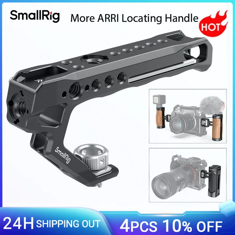 SmallRig Universal Arri Ortung Top Griff Grip Mit 15mm Stange Klemme Für Dslr Kamera Käfig Mikrofon Schuh Montieren DIY -2165 Image