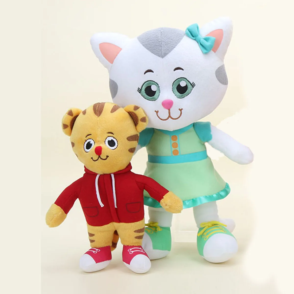 Animation Cartoon Plüschtiere Tiger Kitty Katze, 20cm/30cm Tier ausgestopfte Puppen, weiche Baumwolle niedliche ausgestopfte Figur Puppe, Kinder Geschenk