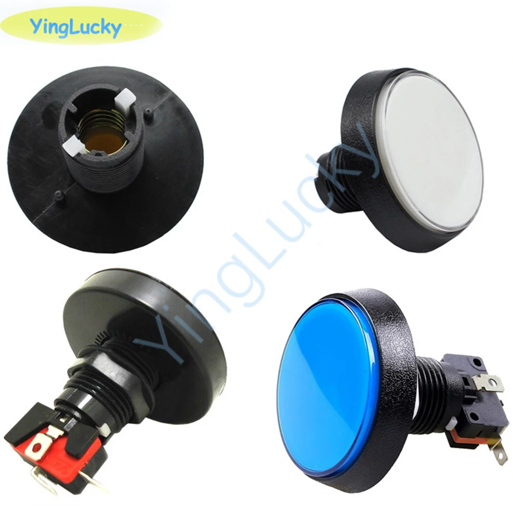 10 stücke Arcade-Taste 60mm LED-Licht Lampe große runde Arcade-Videospiel-Player Druckknopf schalter Arcade-Spiel maschine