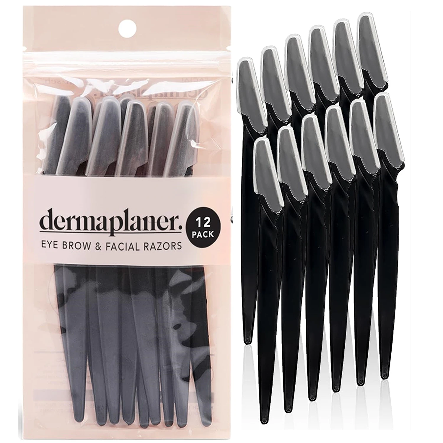 12/6PCS Lady Shaver – Gesichtsrasierer für Damen und Herren – Augenbrauenschneider, Rasierer und Hautpflegewerkzeug Image